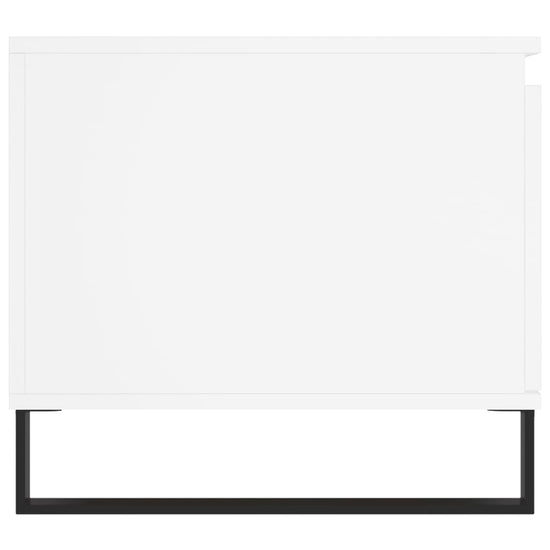 Salontafel 100x50x45 cm bewerkt hout wit MeubelReus