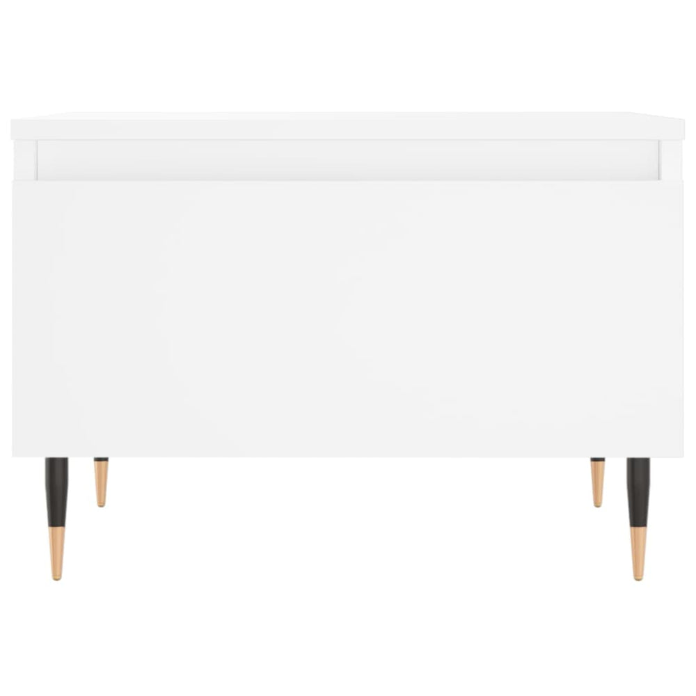 Salontafels 2 st 50x46x35 cm bewerkt hout wit MeubelReus