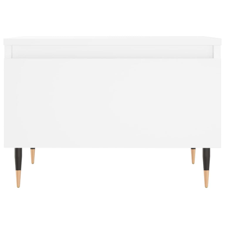 Salontafels 2 st 50x46x35 cm bewerkt hout wit MeubelReus