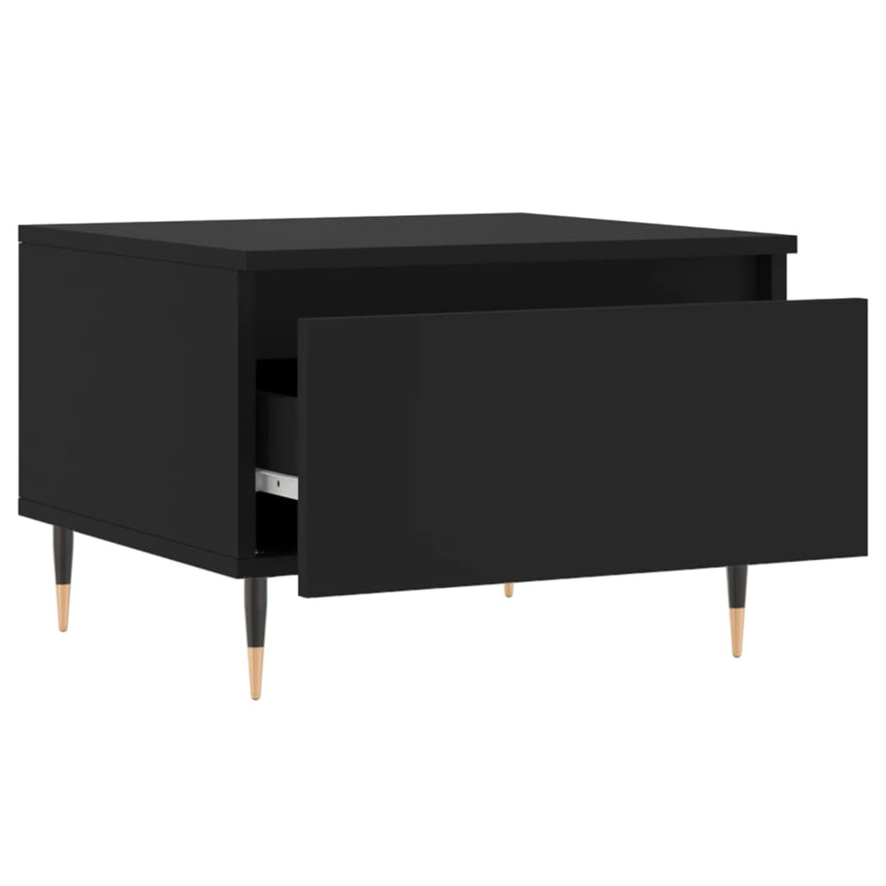 Salontafel 50x46x35 cm bewerkt hout zwart MeubelReus