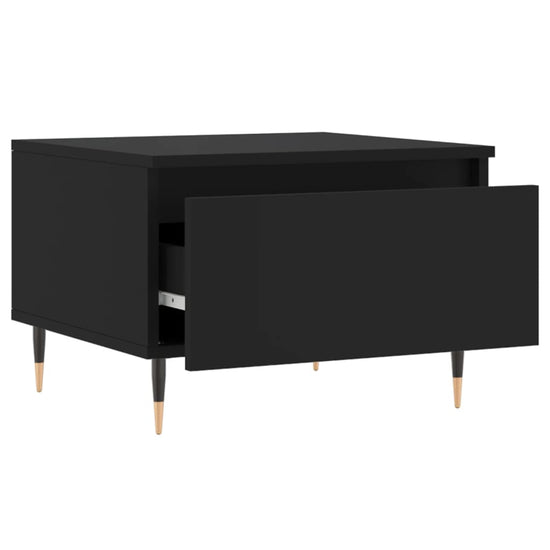 Salontafel 50x46x35 cm bewerkt hout zwart MeubelReus