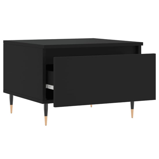 Salontafels 2 st 50x46x35 cm bewerkt hout zwart MeubelReus