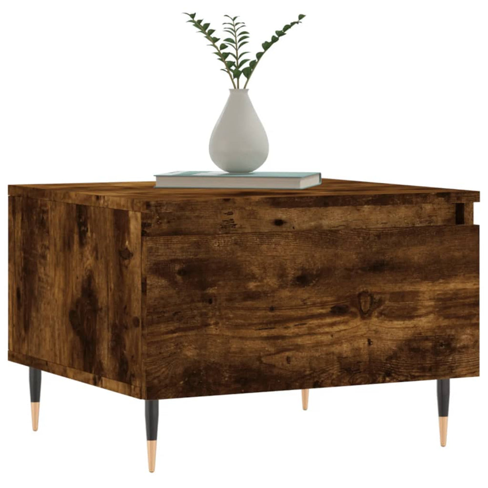 Salontafels 2 st 50x46x35 cm bewerkt hout gerookt eikenkleurig MeubelReus