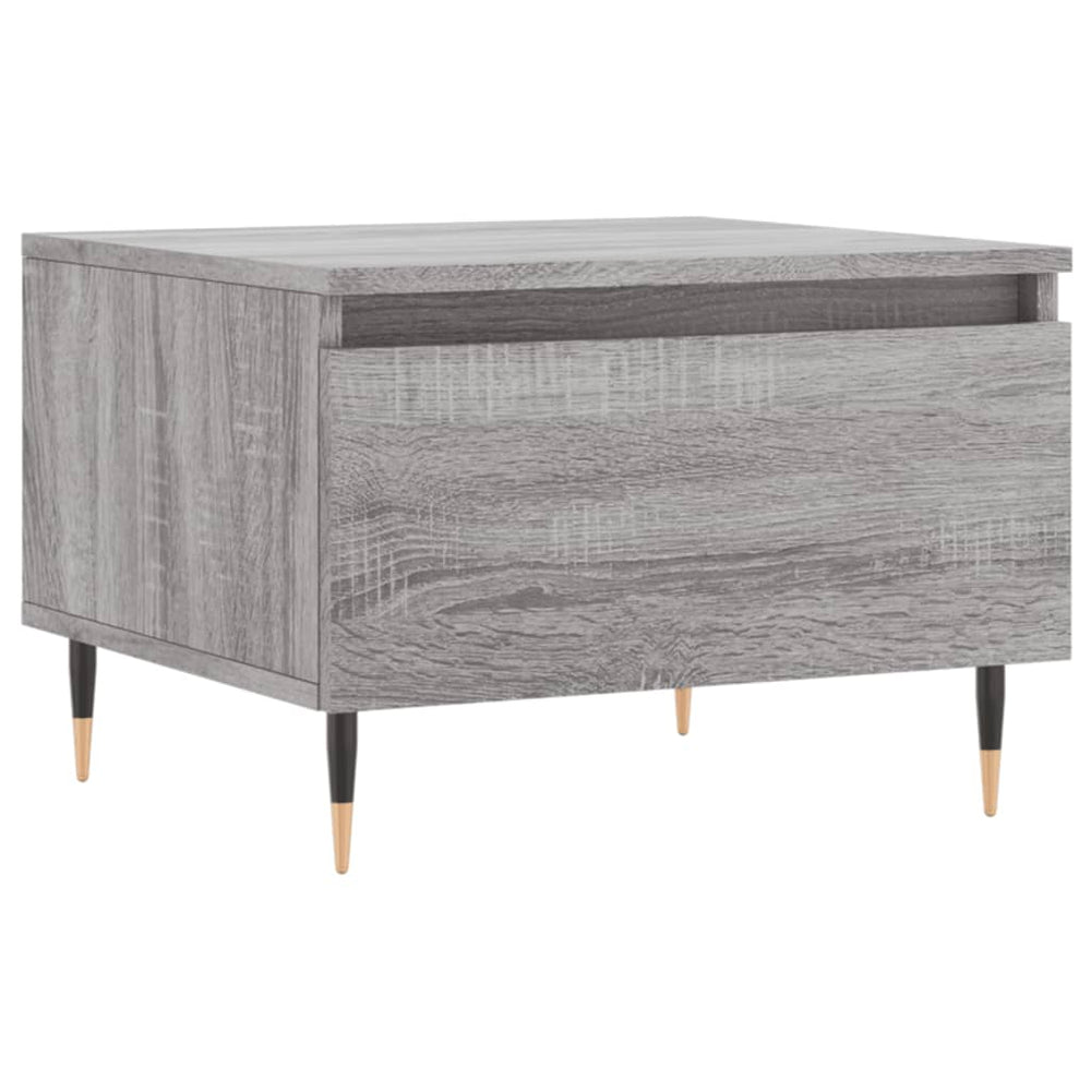 Salontafels 2 st 50x46x35 cm bewerkt hout grijs sonoma eiken MeubelReus