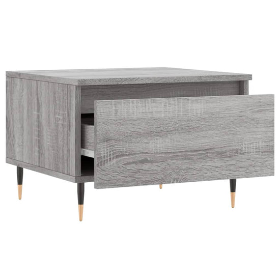 Salontafels 2 st 50x46x35 cm bewerkt hout grijs sonoma eiken MeubelReus
