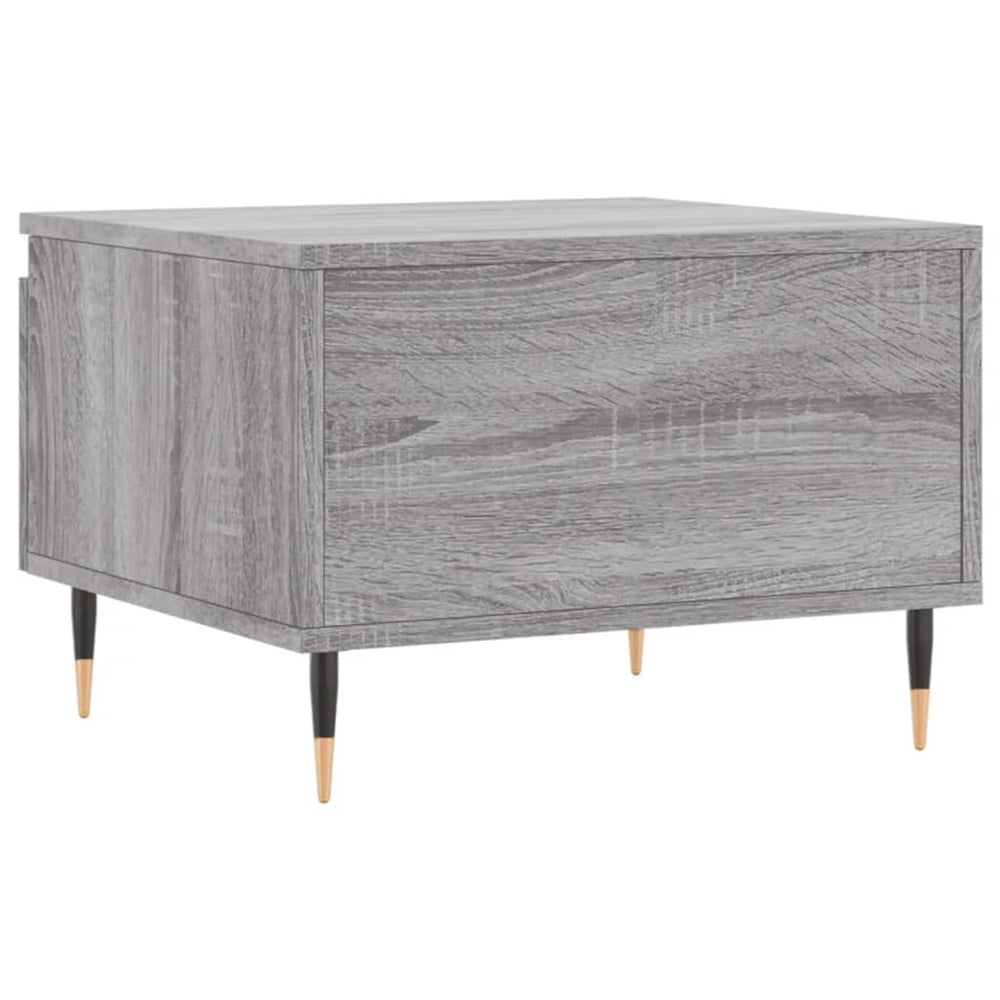 Salontafels 2 st 50x46x35 cm bewerkt hout grijs sonoma eiken MeubelReus