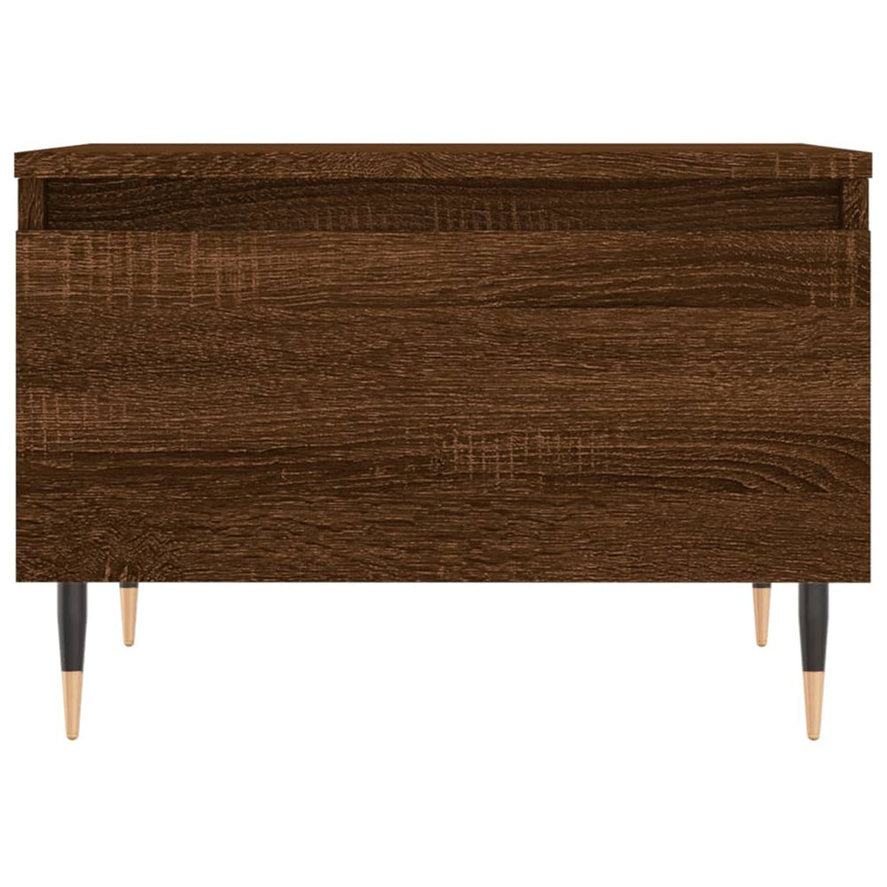 Salontafels 2 st 50x46x35 cm bewerkt hout bruin eikenkleur MeubelReus