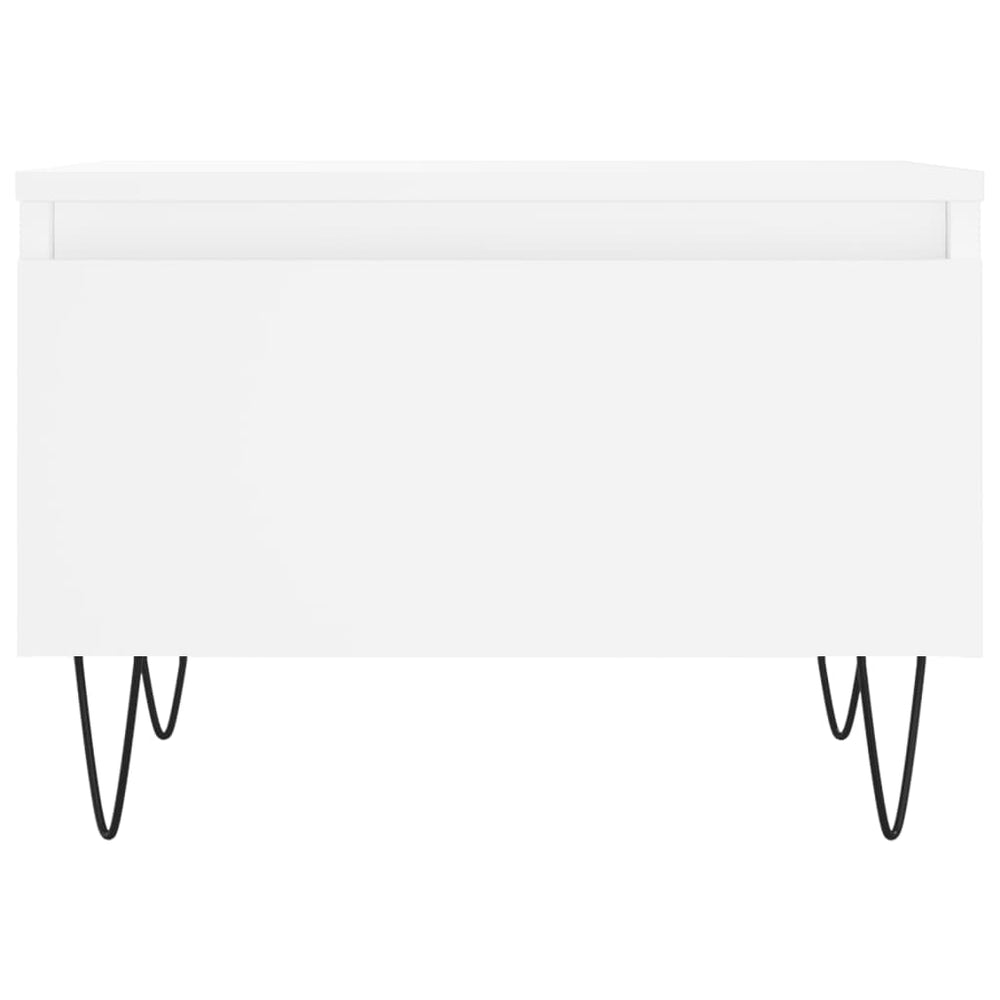 Salontafel 50x46x35 cm bewerkt hout wit MeubelReus