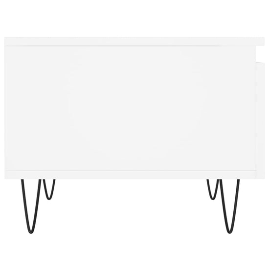 Salontafel 50x46x35 cm bewerkt hout wit MeubelReus