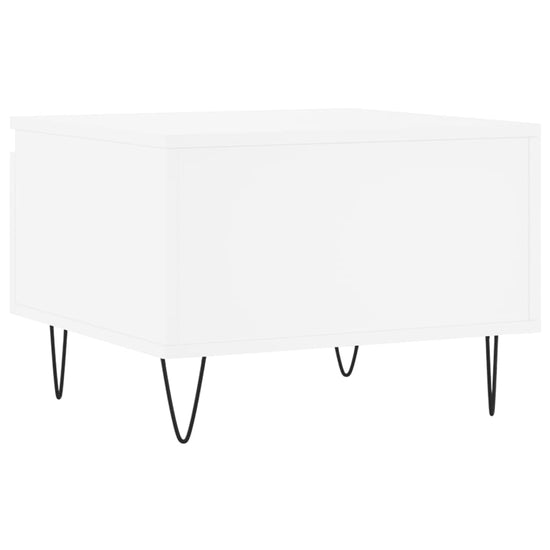 Salontafels 2 st 50x46x35 cm bewerkt hout wit MeubelReus