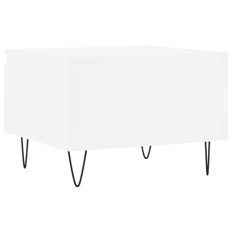 Salontafels 2 st 50x46x35 cm bewerkt hout wit MeubelReus