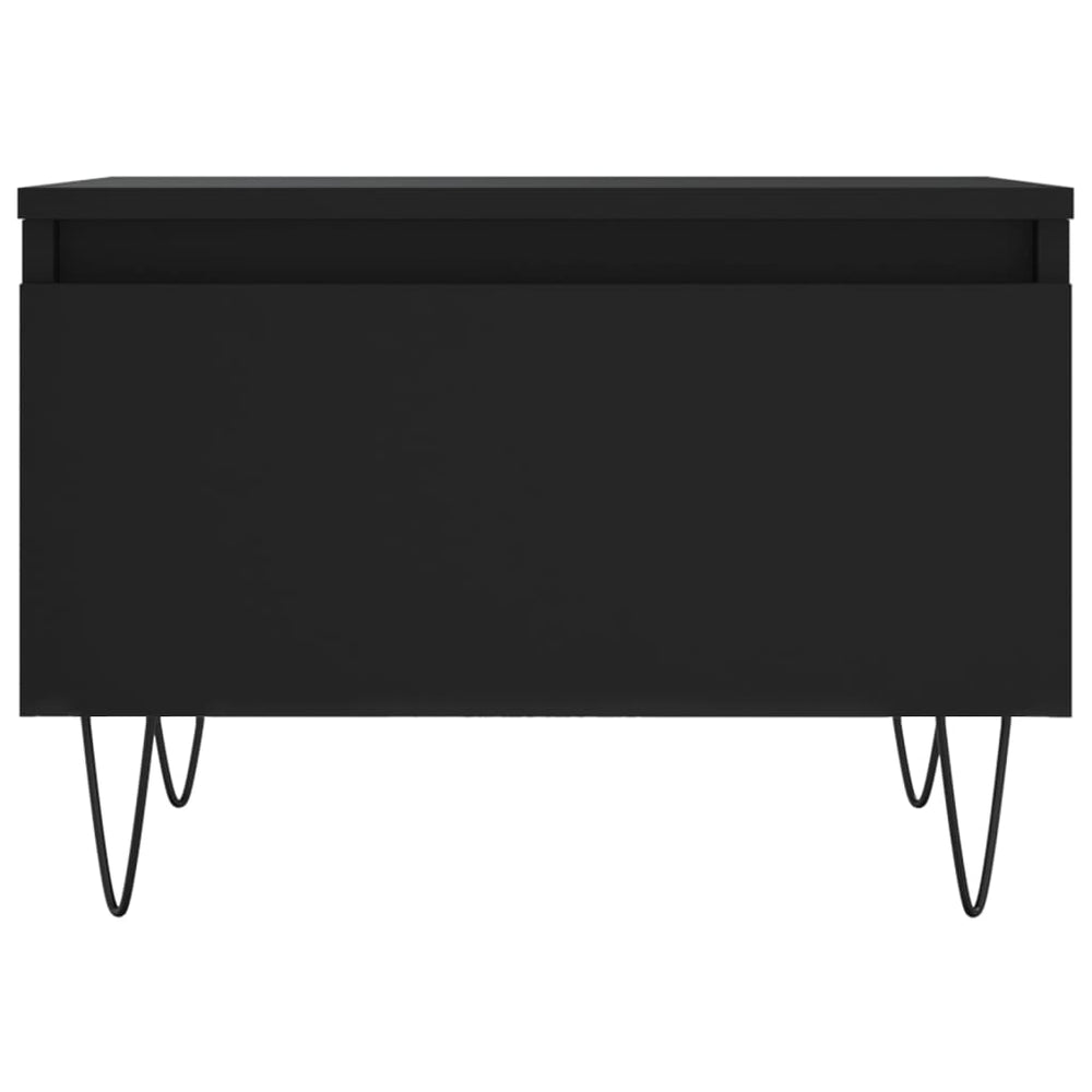 Salontafels 2 st 50x46x35 cm bewerkt hout zwart MeubelReus