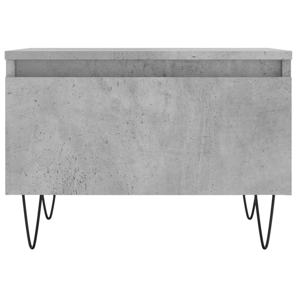 Salontafels 2 st 50x46x35 cm bewerkt hout betongrijs MeubelReus