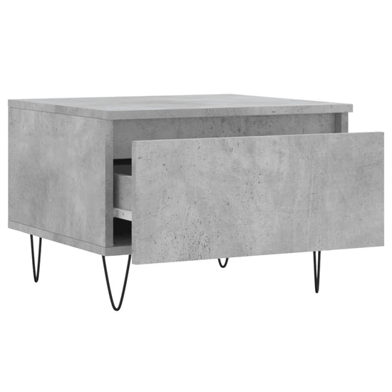 Salontafels 2 st 50x46x35 cm bewerkt hout betongrijs MeubelReus