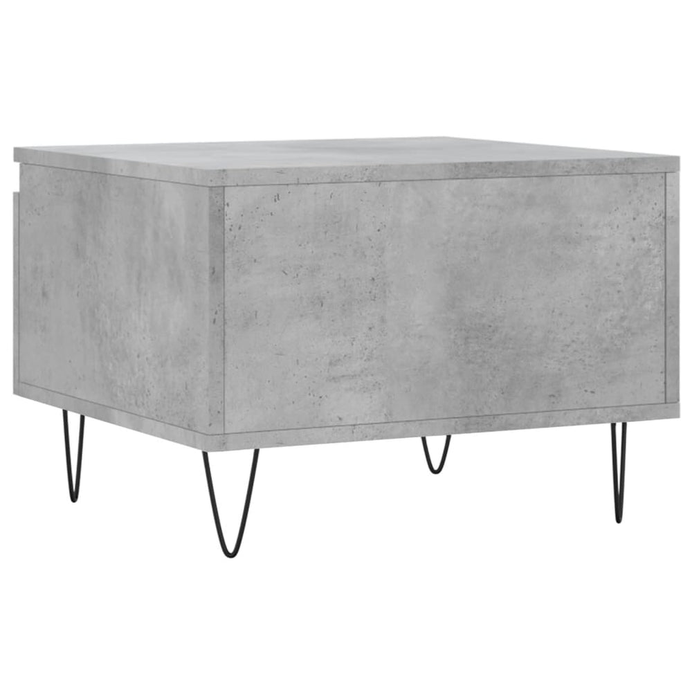Salontafels 2 st 50x46x35 cm bewerkt hout betongrijs MeubelReus