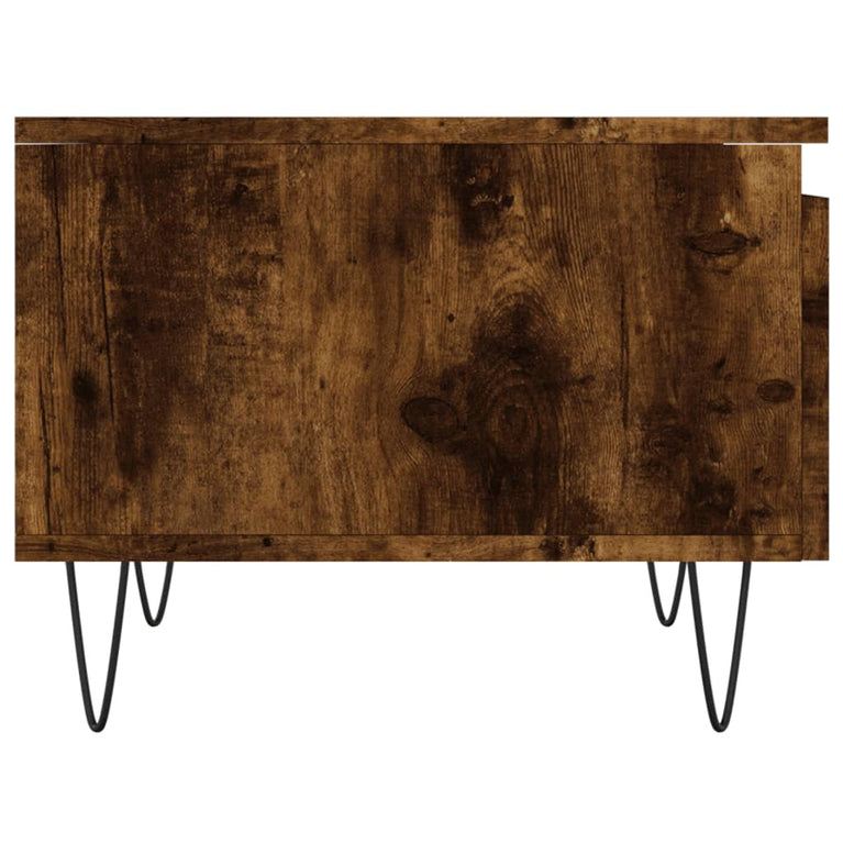 Salontafel 50x46x35 cm bewerkt hout gerookt eikenkleurig MeubelReus