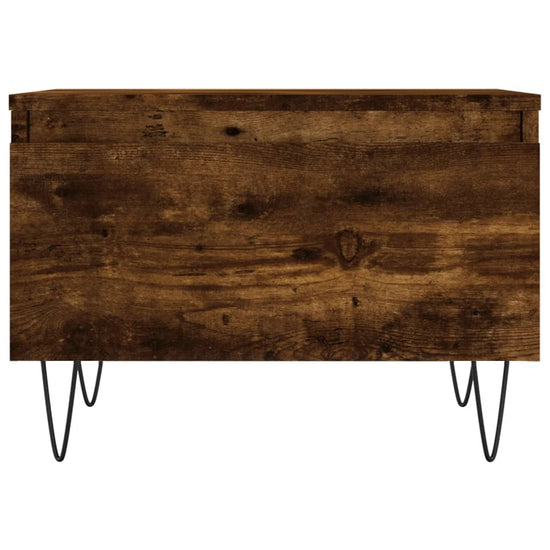 Salontafels 2 st 50x46x35 cm bewerkt hout gerookt eikenkleurig MeubelReus