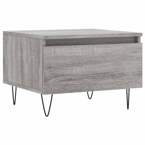 Salontafels 2 st 50x46x35 cm bewerkt hout grijs sonoma eiken MeubelReus