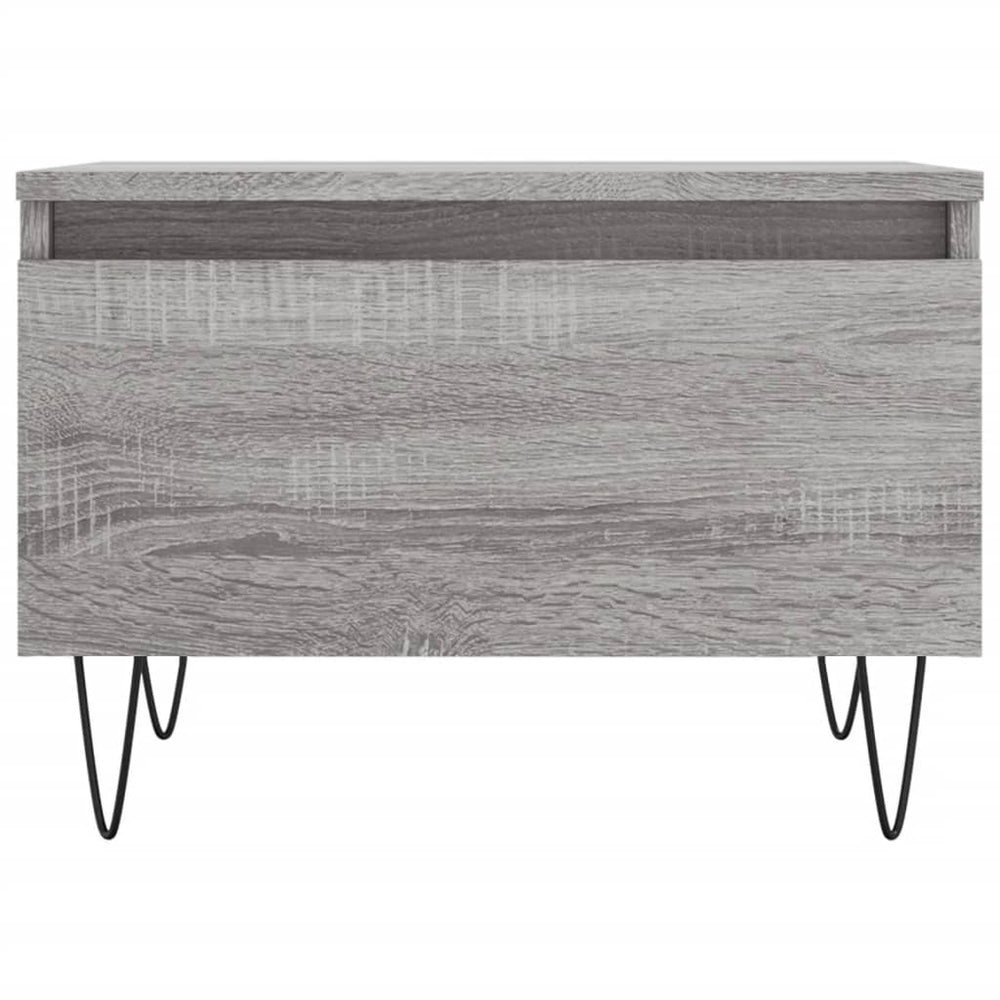 Salontafels 2 st 50x46x35 cm bewerkt hout grijs sonoma eiken MeubelReus