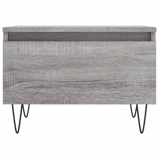 Salontafels 2 st 50x46x35 cm bewerkt hout grijs sonoma eiken MeubelReus