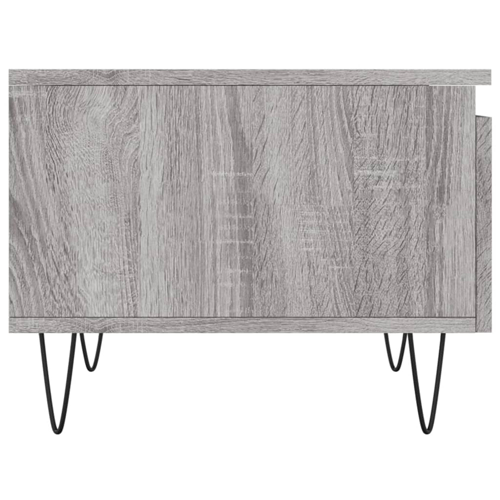 Salontafels 2 st 50x46x35 cm bewerkt hout grijs sonoma eiken MeubelReus