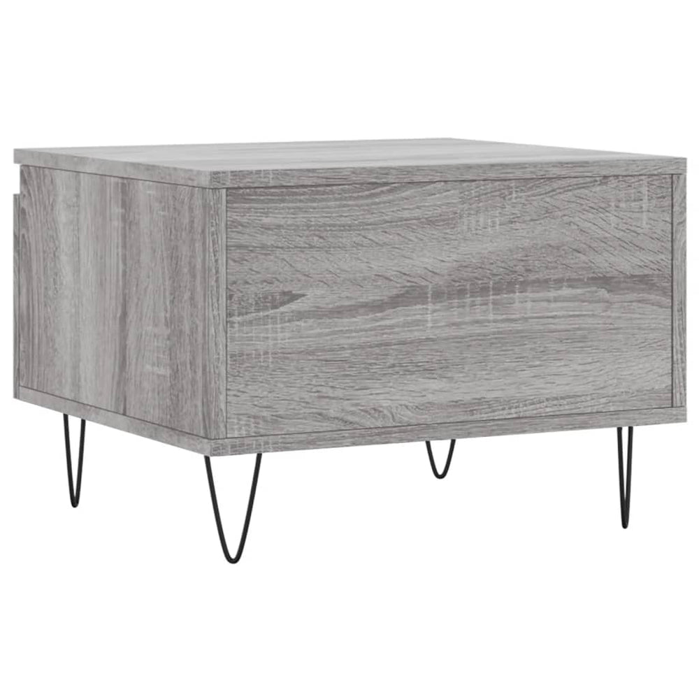 Salontafels 2 st 50x46x35 cm bewerkt hout grijs sonoma eiken MeubelReus