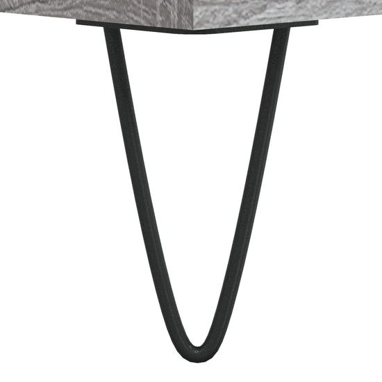Salontafels 2 st 50x46x35 cm bewerkt hout grijs sonoma eiken MeubelReus