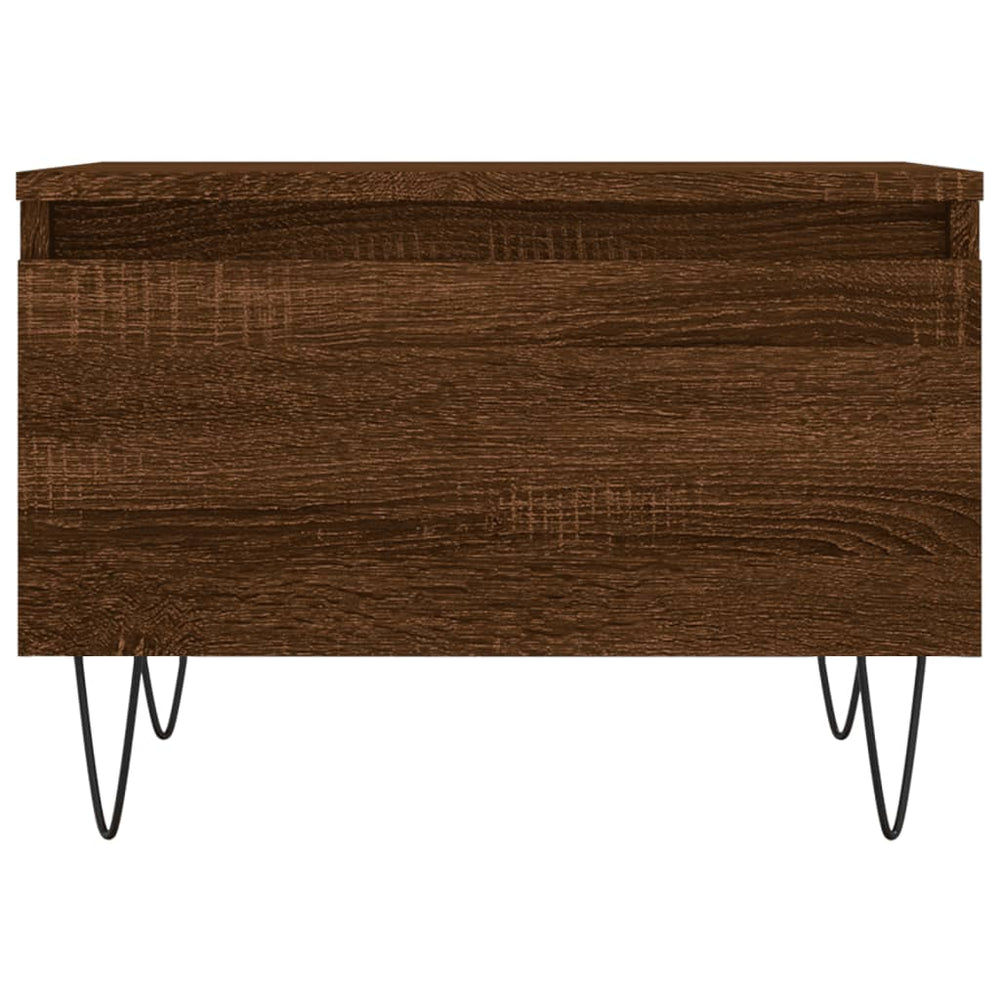 Salontafel 50x46x35 cm bewerkt hout bruin eikenkleur MeubelReus
