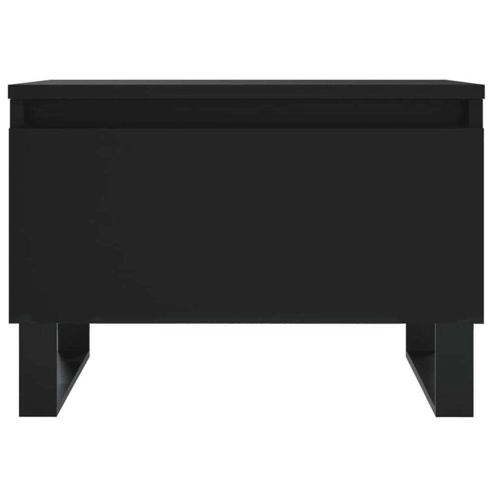 Salontafels 2 st 50x46x35 cm bewerkt hout zwart MeubelReus