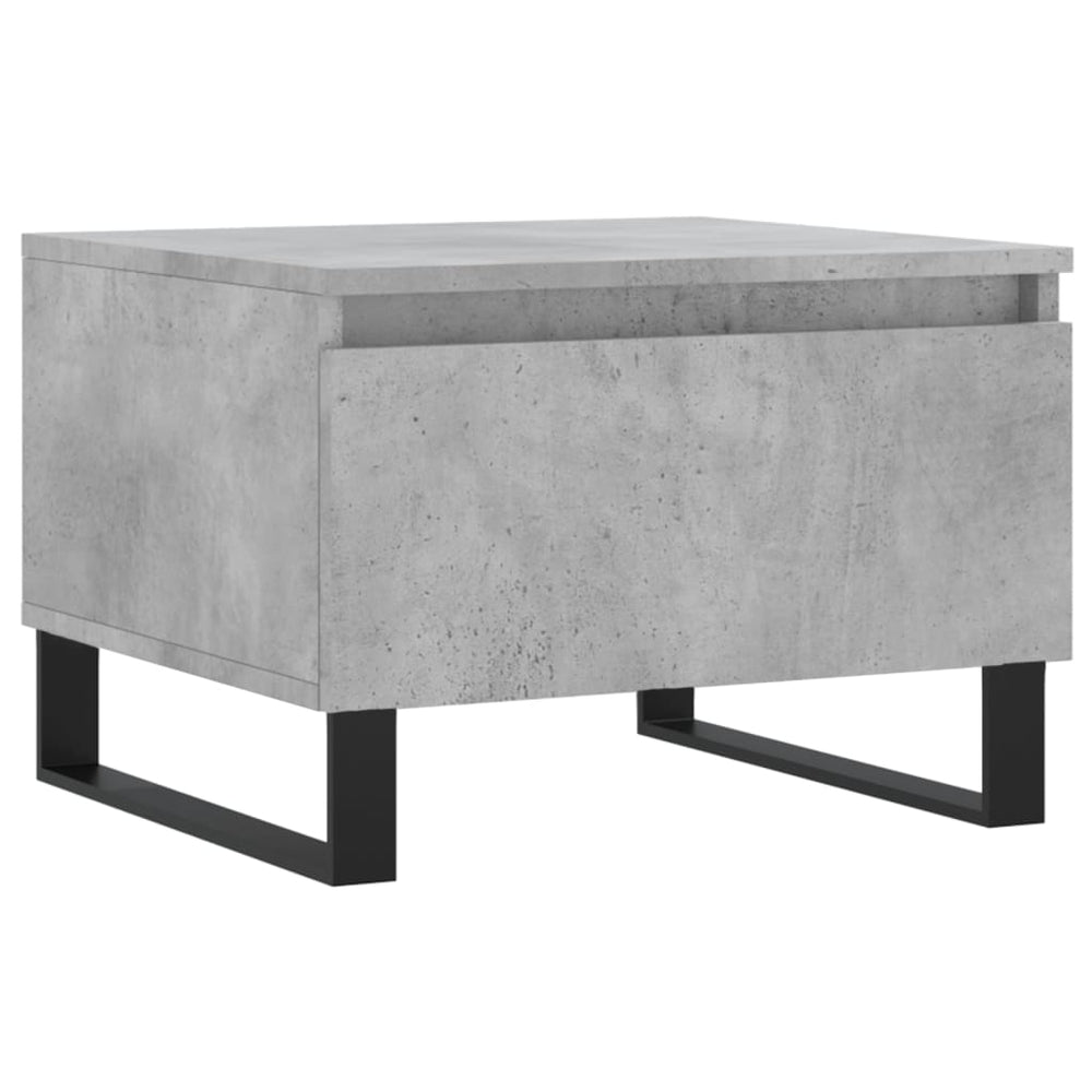 Salontafels 2 st 50x46x35 cm bewerkt hout betongrijs MeubelReus