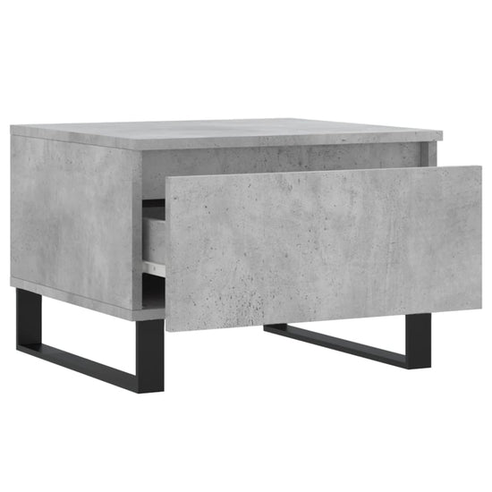 Salontafels 2 st 50x46x35 cm bewerkt hout betongrijs MeubelReus