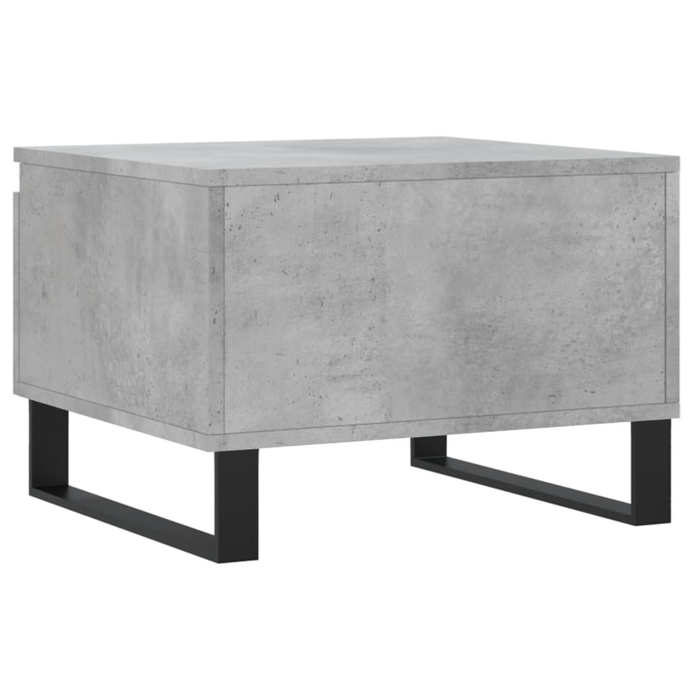 Salontafels 2 st 50x46x35 cm bewerkt hout betongrijs MeubelReus
