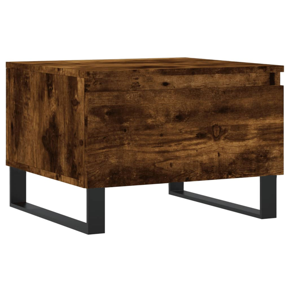 Salontafels 2 st 50x46x35 cm bewerkt hout gerookt eikenkleurig MeubelReus