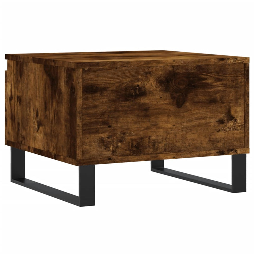 Salontafels 2 st 50x46x35 cm bewerkt hout gerookt eikenkleurig MeubelReus