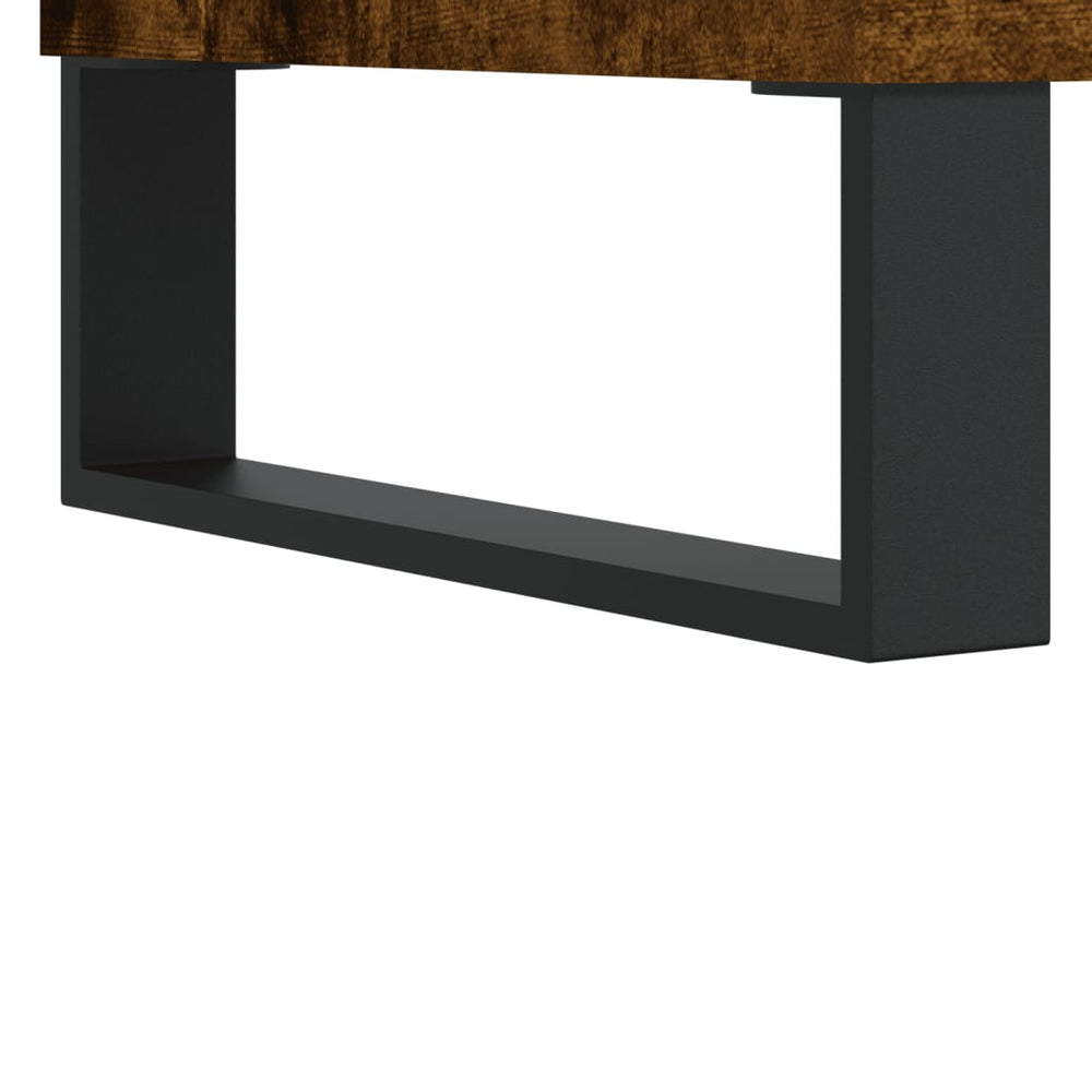 Salontafels 2 st 50x46x35 cm bewerkt hout gerookt eikenkleurig MeubelReus