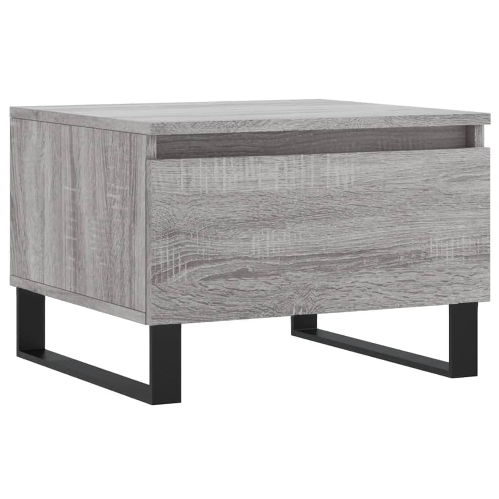 Salontafels 2 st 50x46x35 cm bewerkt hout grijs sonoma eiken MeubelReus