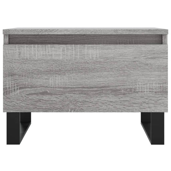 Salontafels 2 st 50x46x35 cm bewerkt hout grijs sonoma eiken MeubelReus