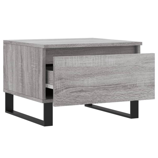Salontafels 2 st 50x46x35 cm bewerkt hout grijs sonoma eiken MeubelReus