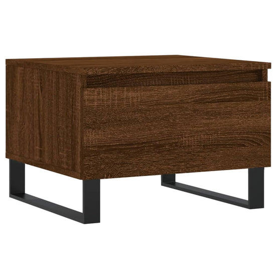 Salontafels 2 st 50x46x35 cm bewerkt hout bruin eikenkleur MeubelReus