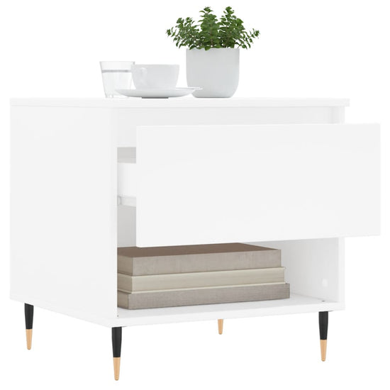 Salontafel 50x46x50 cm bewerkt hout wit MeubelReus