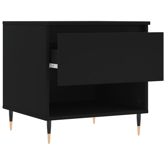Salontafels 2 st 50x46x50 cm bewerkt hout zwart MeubelReus