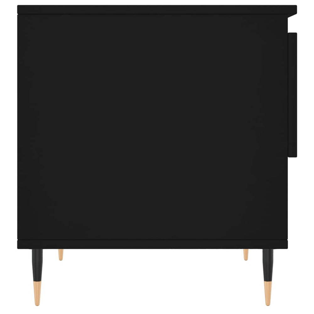Salontafels 2 st 50x46x50 cm bewerkt hout zwart MeubelReus