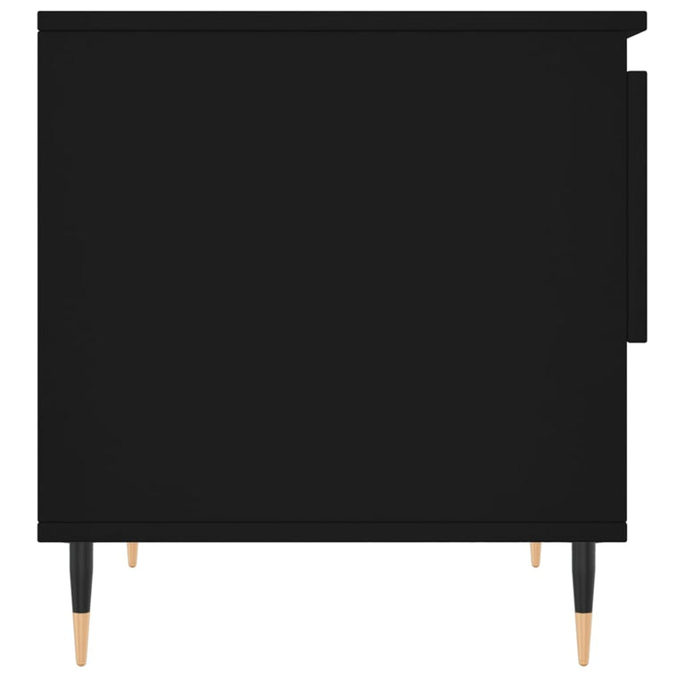 Salontafels 2 st 50x46x50 cm bewerkt hout zwart MeubelReus