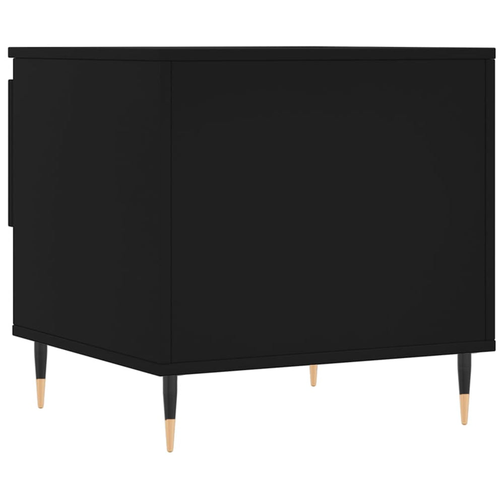 Salontafels 2 st 50x46x50 cm bewerkt hout zwart MeubelReus