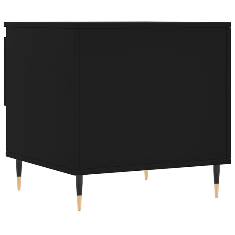 Salontafels 2 st 50x46x50 cm bewerkt hout zwart MeubelReus