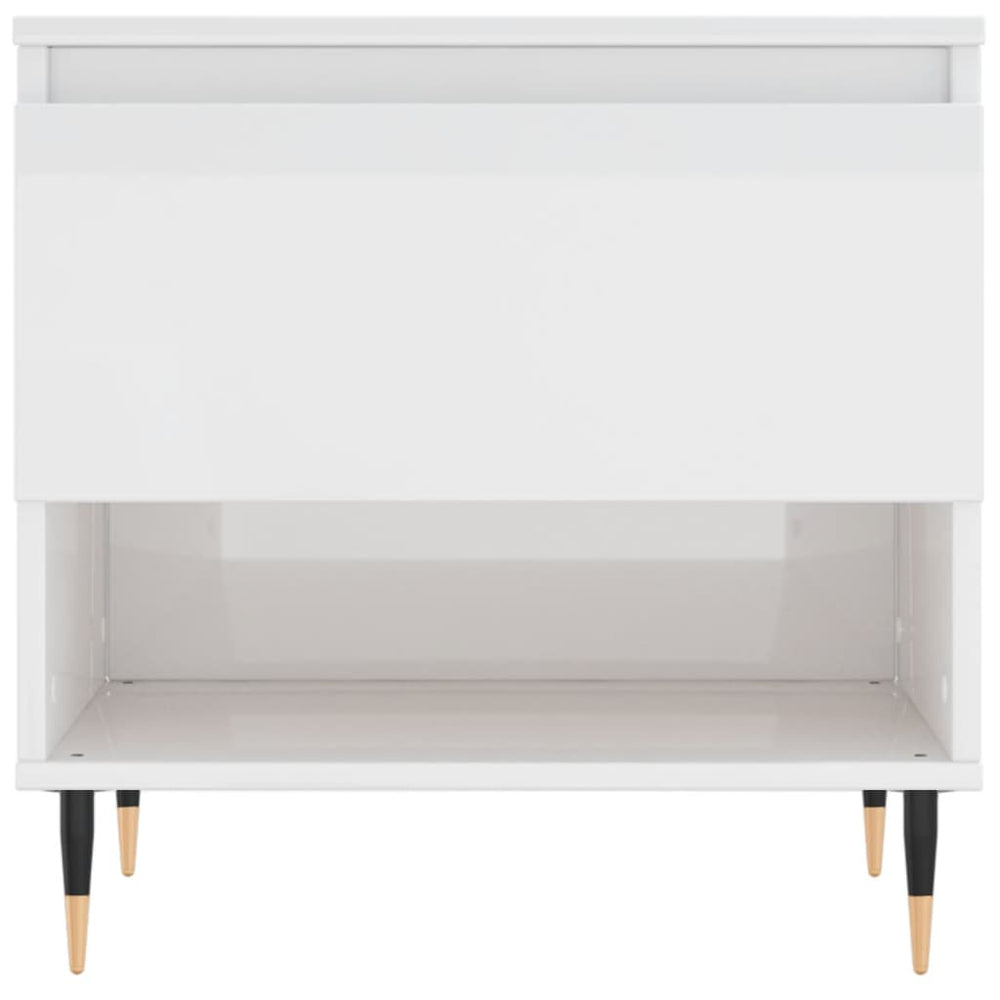 Salontafel 50x46x50 cm bewerkt hout hoogglans wit MeubelReus