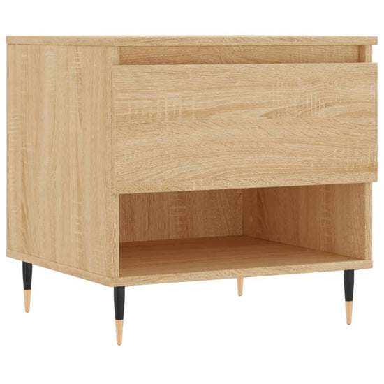 Salontafels 2 st 50x46x50 cm bewerkt hout sonoma eikenkleurig MeubelReus