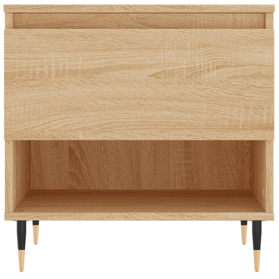 Salontafels 2 st 50x46x50 cm bewerkt hout sonoma eikenkleurig MeubelReus