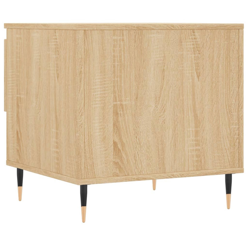 Salontafels 2 st 50x46x50 cm bewerkt hout sonoma eikenkleurig MeubelReus