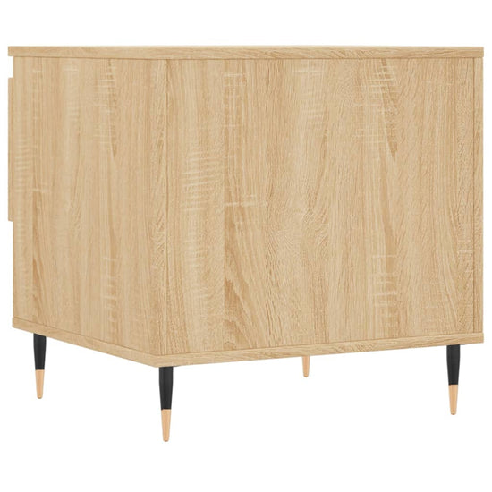 Salontafels 2 st 50x46x50 cm bewerkt hout sonoma eikenkleurig MeubelReus
